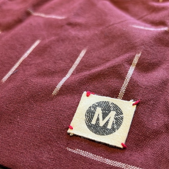 100% Organic Cotton Red/White Tote Bag by MATTER Prints NWT, Never Opened - Picture 3 of 8